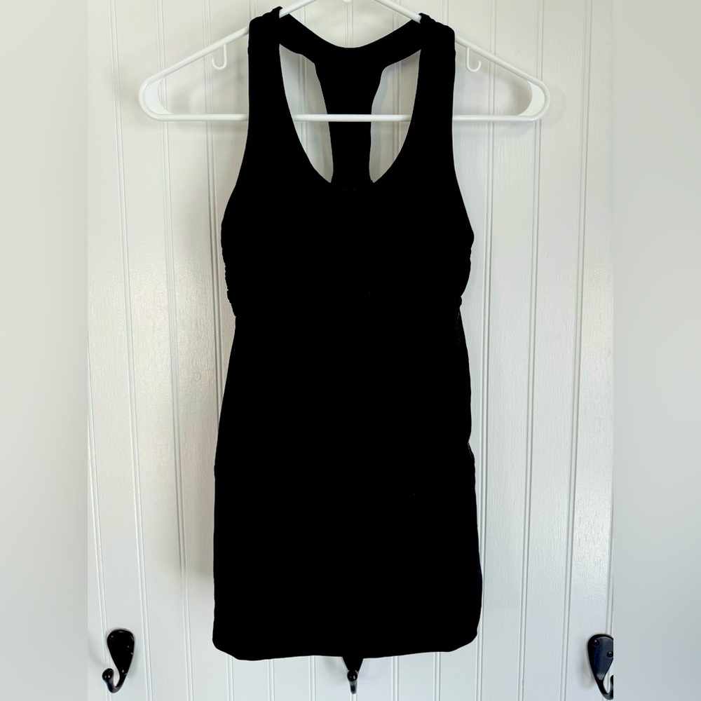Women's Lululemon black tank top, size 6.